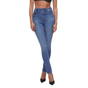 Good American New Power Stretch Pull On Skinny Jeans NWT